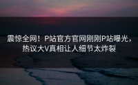 震惊全网！P站官方官网刚刚P站曝光，热议大V真相让人细节太炸裂