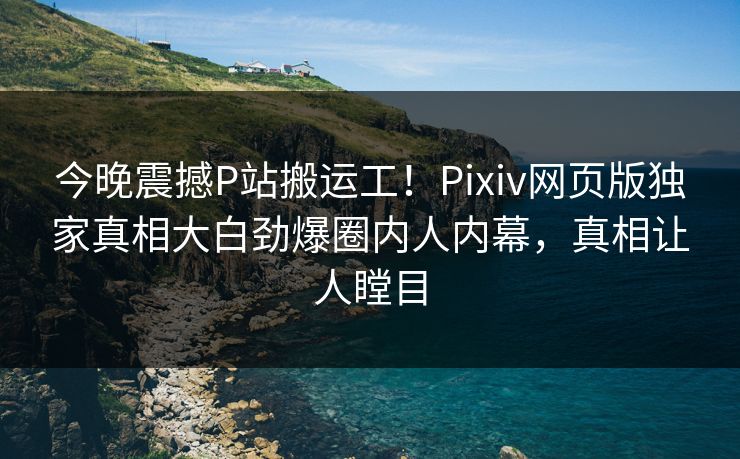 今晚震撼P站搬运工！Pixiv网页版独家真相大白劲爆圈内人内幕，真相让人瞠目